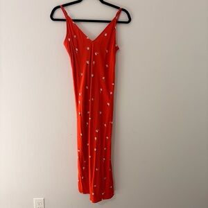 O’Neill Orange Floral Maxi Dress M